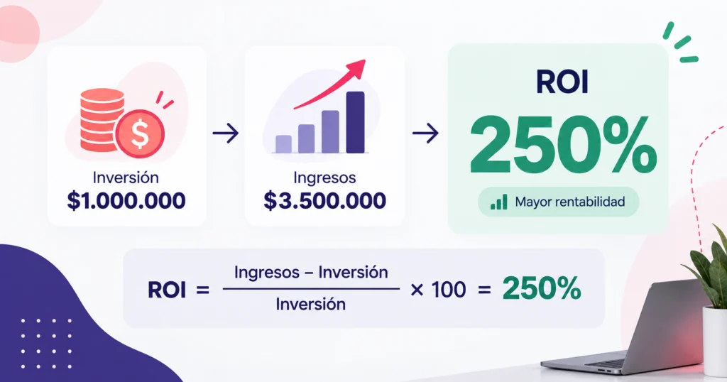 ROI Marketing Digital en Chile: Qué Es, Cómo Calcularlo y Ejemplos Reales 4 ROI Marketing Digital en Chile: Qué Es, Cómo Calcularlo y Ejemplos Reales 4